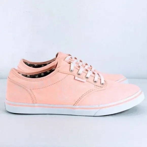 Vans Off the Wall Women Canvas Sneakers (TC9R) Classic C&L Era 59 in Peach Sz 8 - Picture 1 of 12